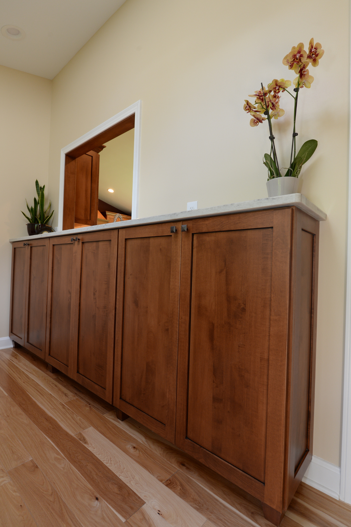 Custom Natural Wood Cabinet
