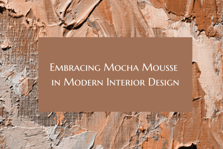 Designing with Mocha Mousse Pantone’s Warm and Versatile 2025 Color of